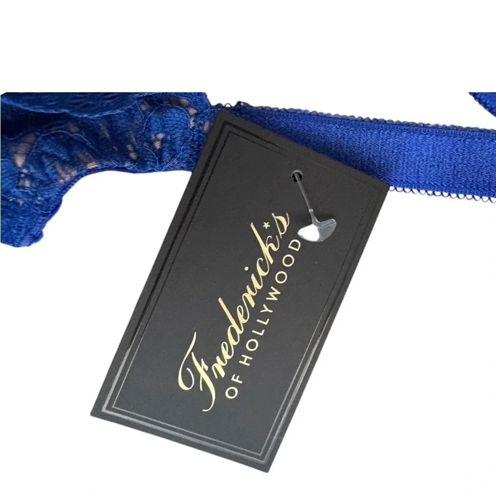 Frederick's of Hollywood Sandie BrasOpen Cup Blue Lace 36F - Picture 5 of 7